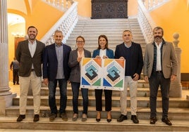 Emisarios de la Federación Europea de Balonmano visitan Sevilla, sede del campeonato continental de veteranos en 2025