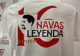 Así es la camiseta conmemorativa que el Sevilla lanza para despedir a Navas