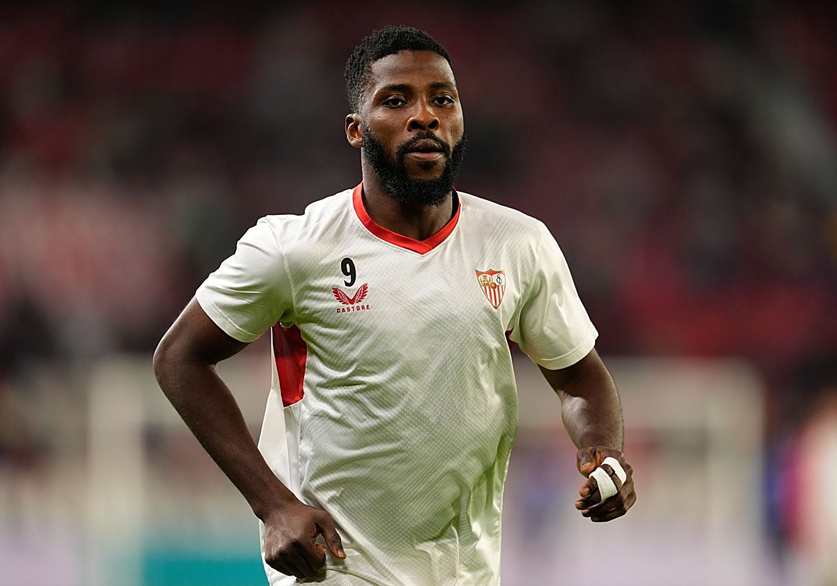 Iheanacho, en un calentamiento reciente