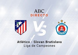 Atlético de Madrid - Slovan Bratislava, estadísticas del partido