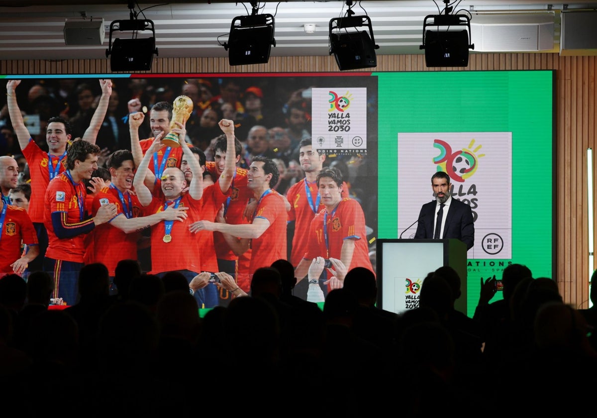 Presentación de la candidatura España-Portugal-Marruecos