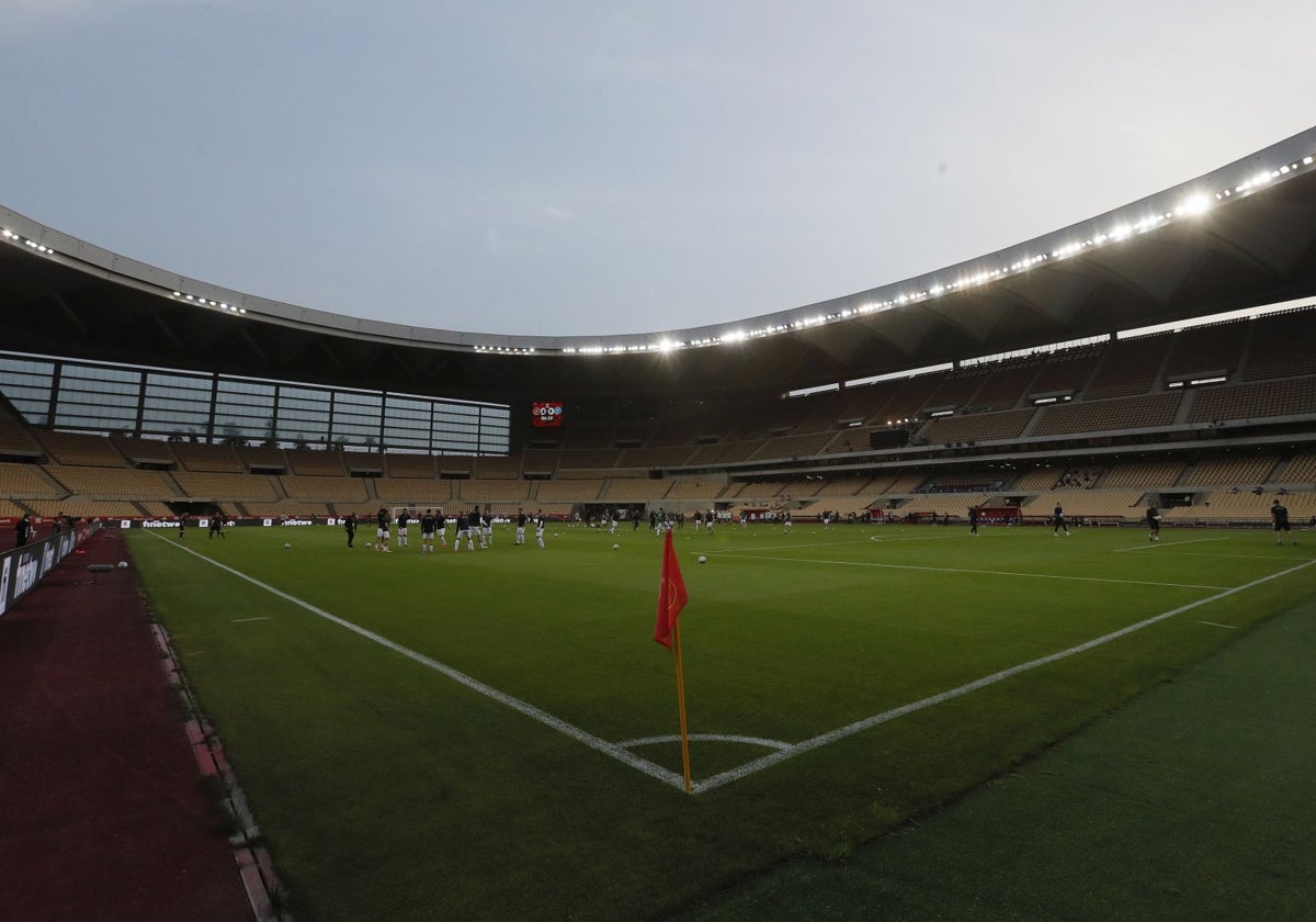 Estadio de la Cartuja de Sevilla en el España - Kosovo de marzo de 2021