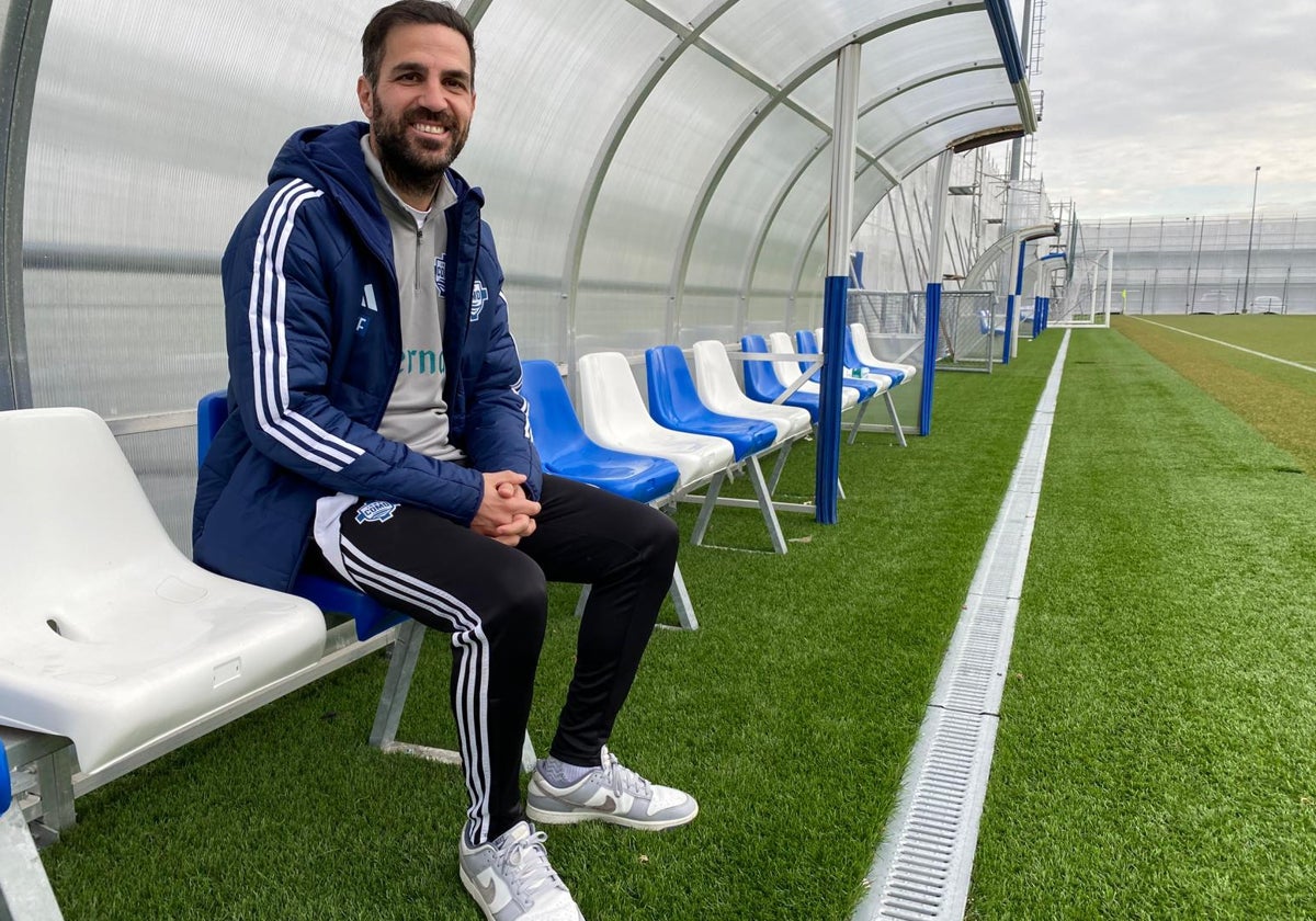 Cesc Fábregas, posando para ABC tras la entrevista