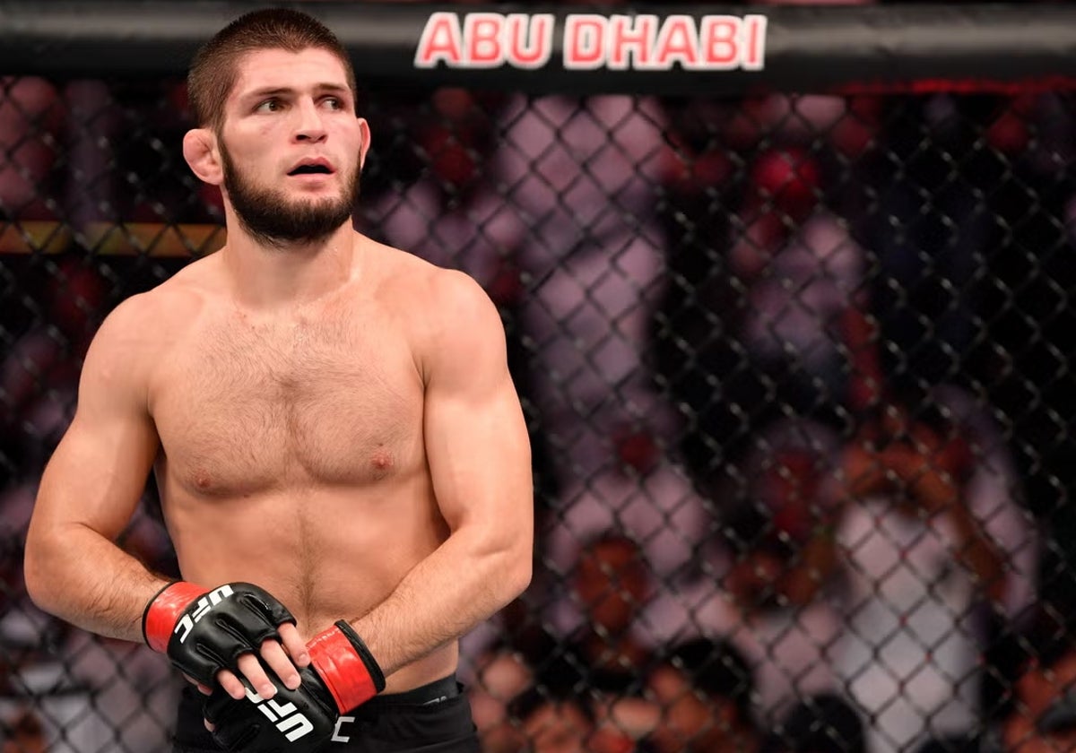 Khabib Nurmagomedov en uno de sus combates