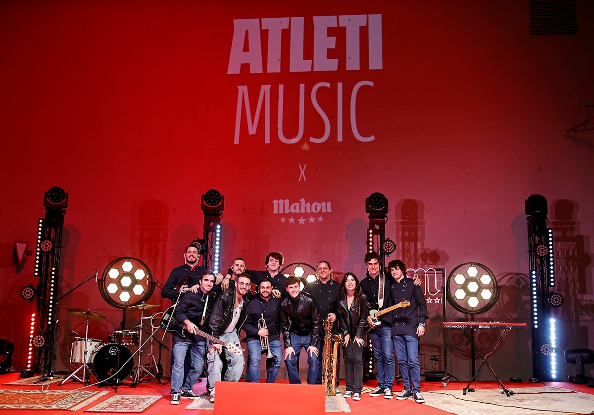 Imagen de la presentación del concurso 'Atleti Music x Mahou 5 Estrellas'