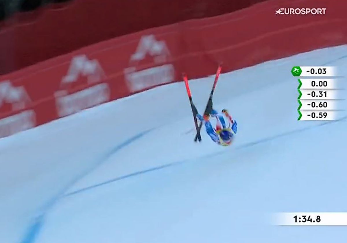 Cyprien Sarrazin, evacuado en helicóptero al hospital tras sufrir una dura caída a 125 km/h