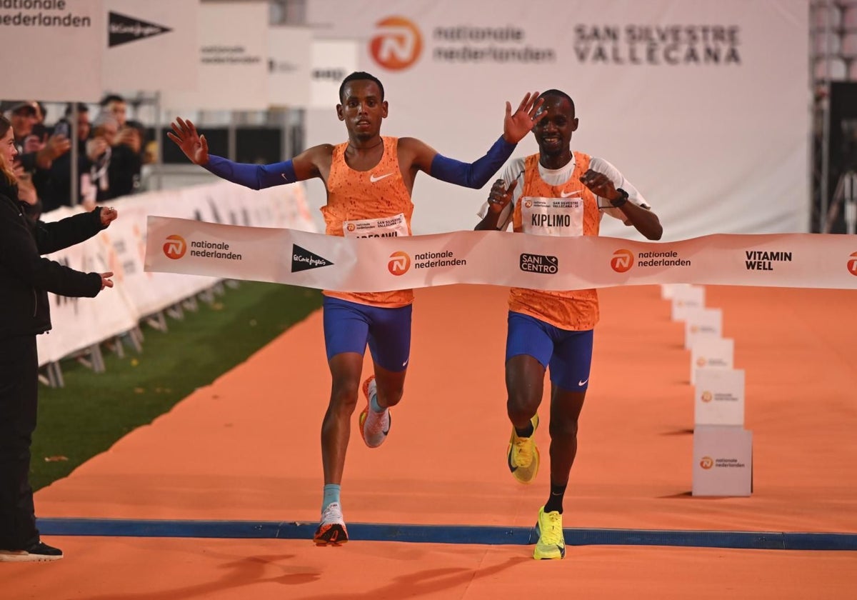 El etíope Aregawi y el ugandés Kiplimo entran primero y segundo en la reciente San Silvestre vallecana