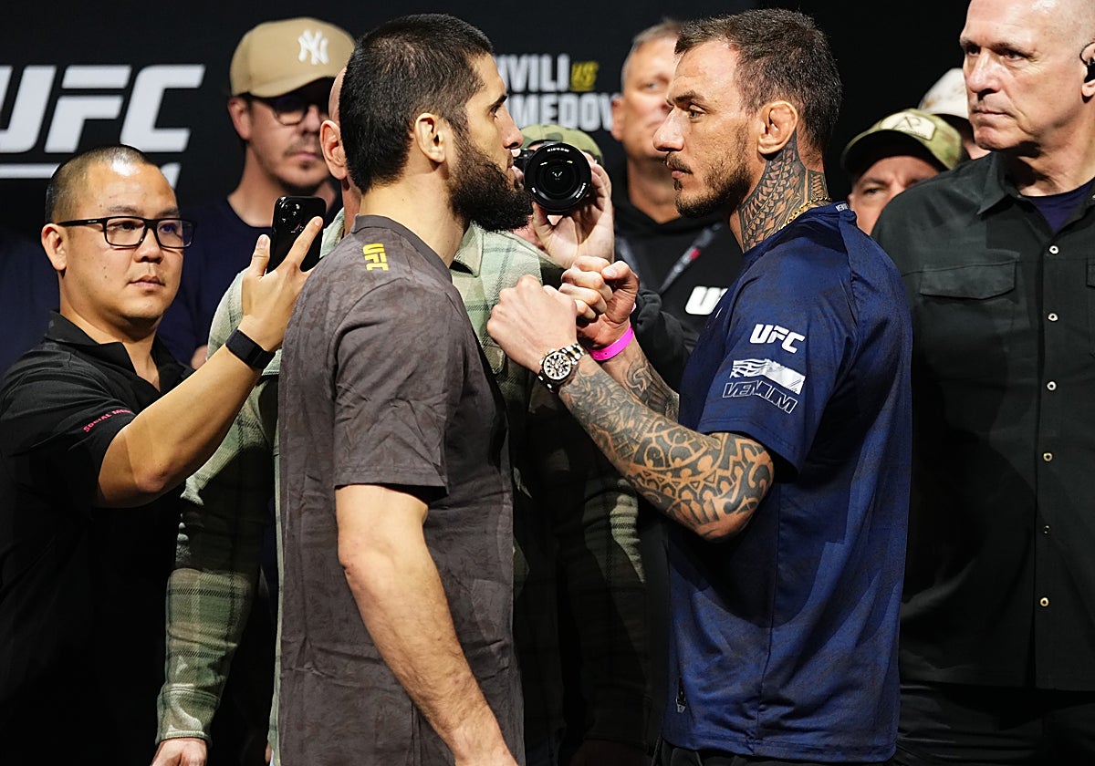 Islam Makhachev y Renato Moicano