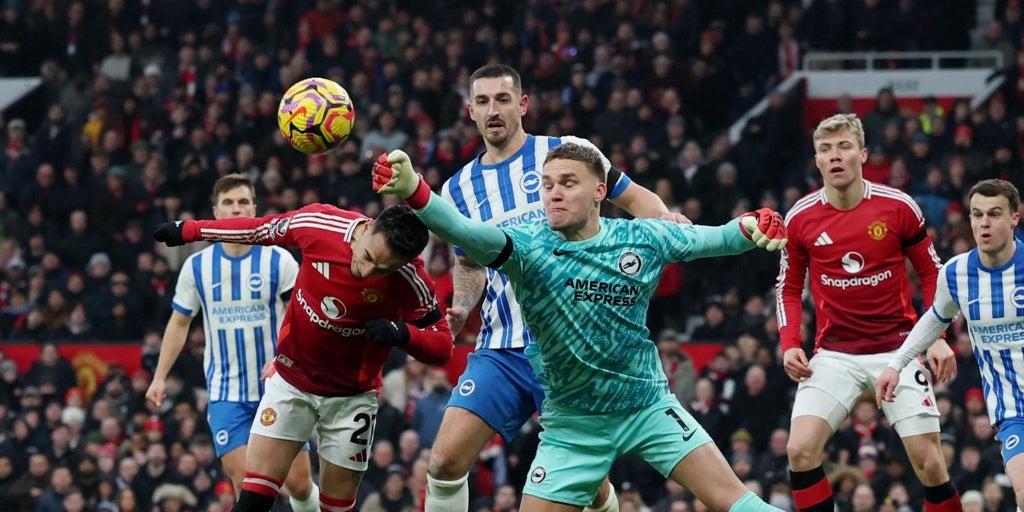 Pocos minutos para Antony en la derrota del Manchester United ante el Brighton