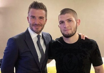 La cómica anécdota entre David Beckham y Khabib Nurmagomedov: «Me pidió un vídeo para sus hijos...»