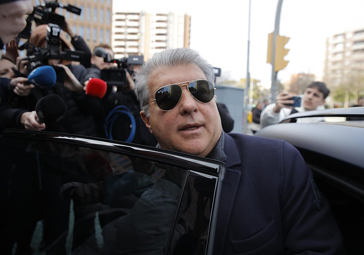 Joan Laporta, tras declarar ante la jueza
