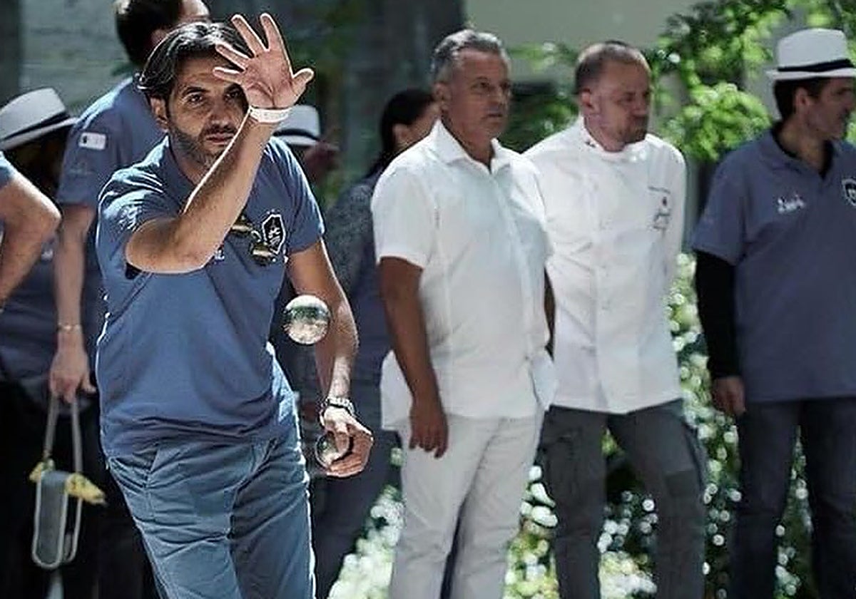 Jugador francés de petanca