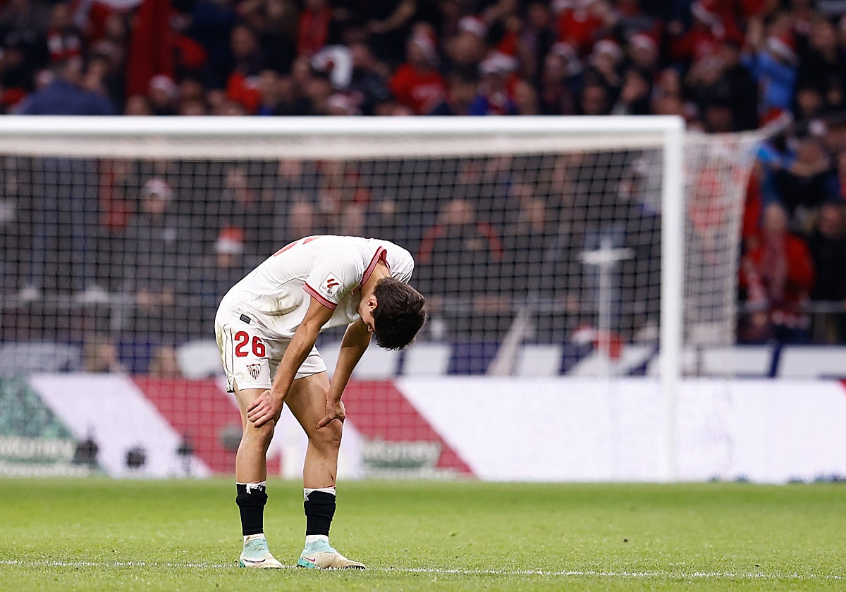 Juanlu, después de un partido con la camiseta del Sevilla.
