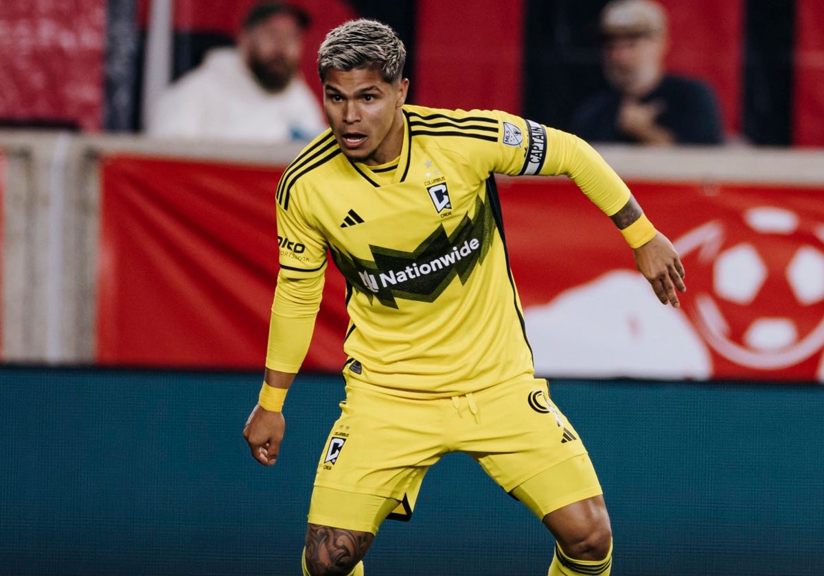 Juan Camilo 'Cucho' Hernández, nuevo jugador del Betis, en un partido con el Columbus Crew de la MLS norteamericana