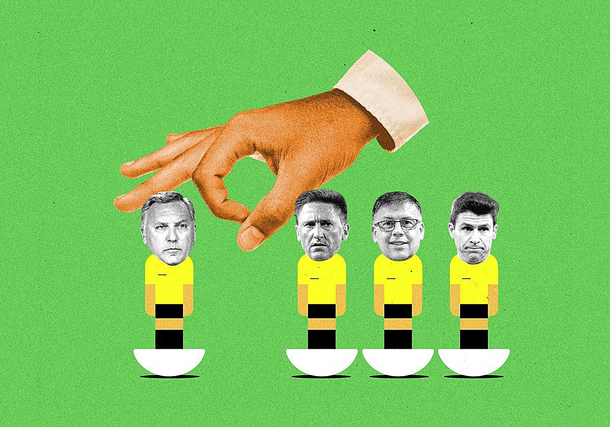 De izquierda a derecha, Medina Cantalejo, Duadén Ibáñez, González Vázquez y Rubinos Pérez