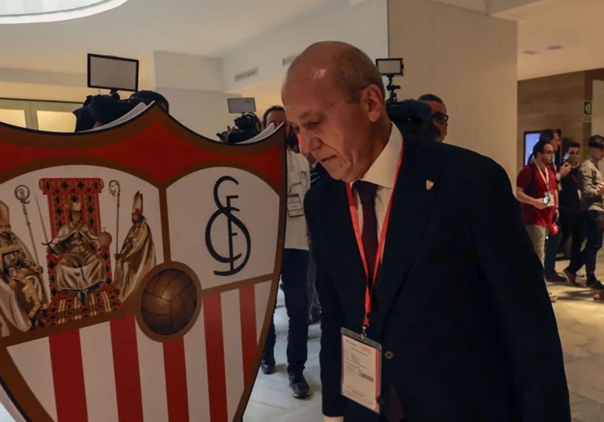 José María del Nido Benavente, en una junta del Sevilla FC