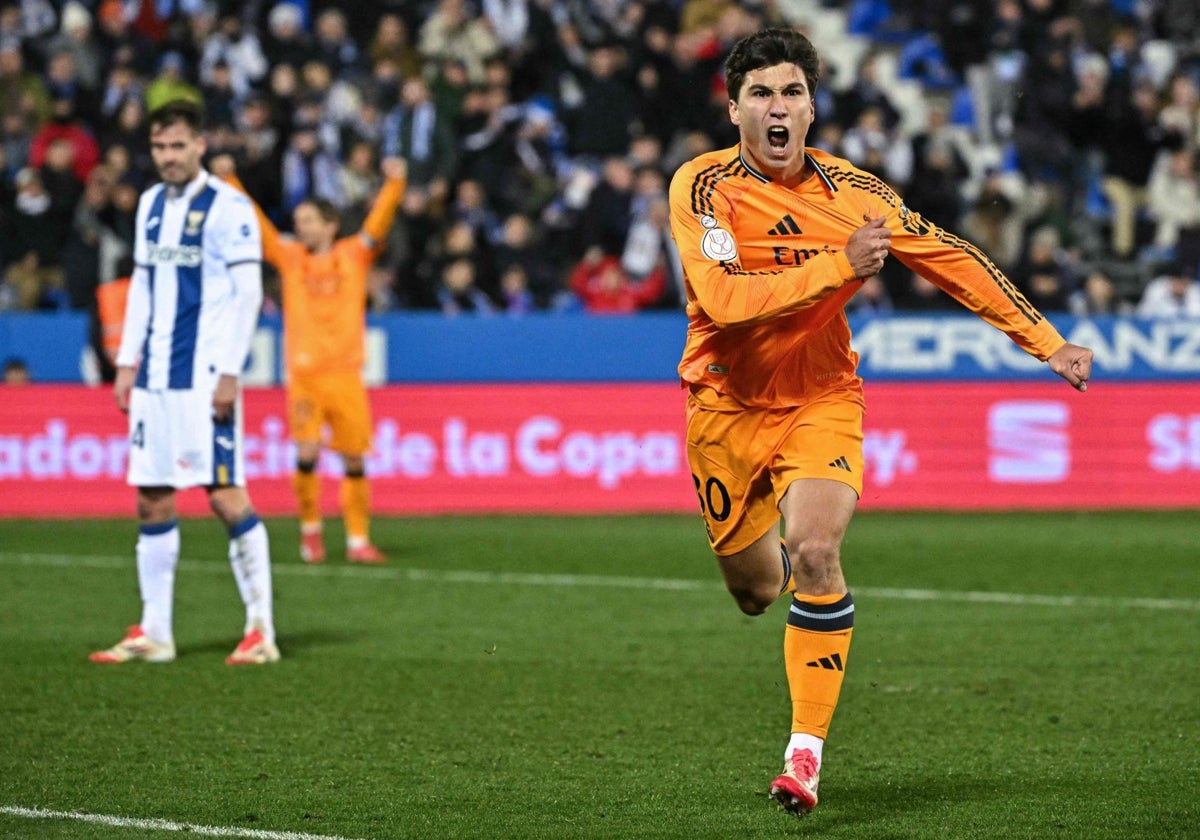 Gonzalo, tras su decisivo gol en Butarque