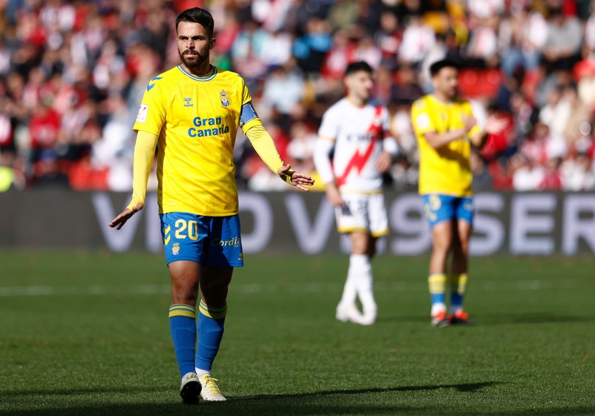 Kirian Rodríguez, en un partido de Las Palmas