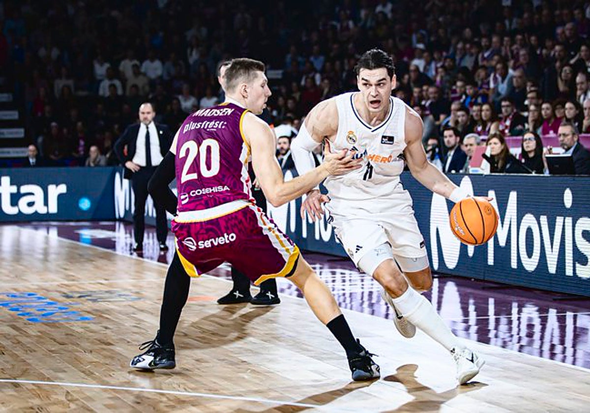 Hezonja, durante el Lleida-Real Madrid