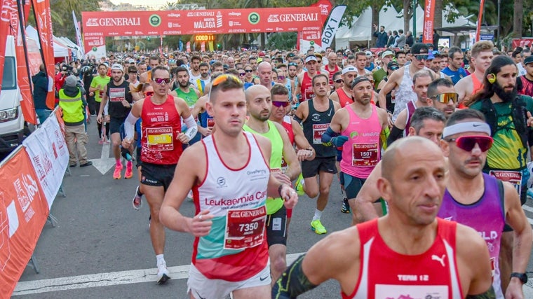 Corredores de la pasada edición del Generali Maratón Málaga