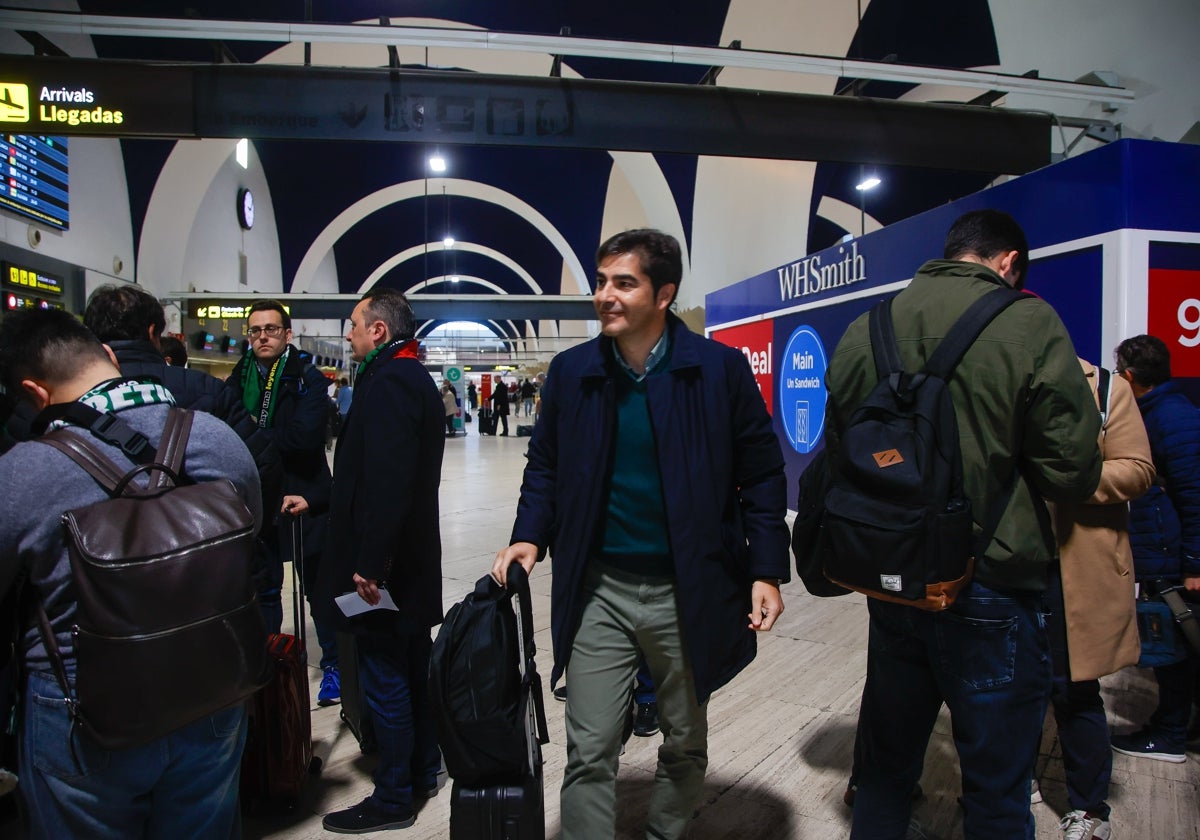 Ángel Haro, en el aeropuerto de San Pablo