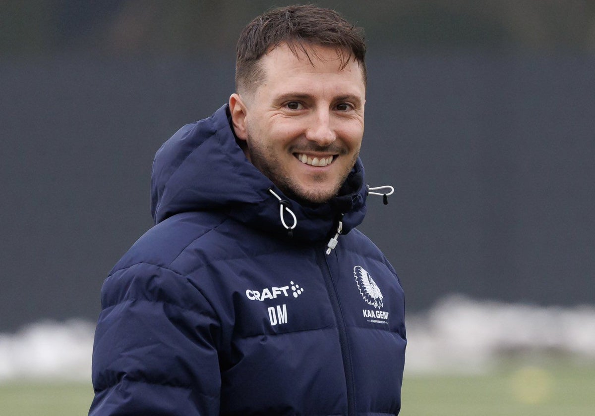 Danijel Milicevic, entrenador del KAA Gent en uno de los últimos entrenamientos previos al duelo ante el Betis