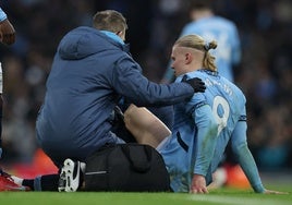 Alarma Haaland: se retira lesionado en el Etihad y peligra para el Bernabéu