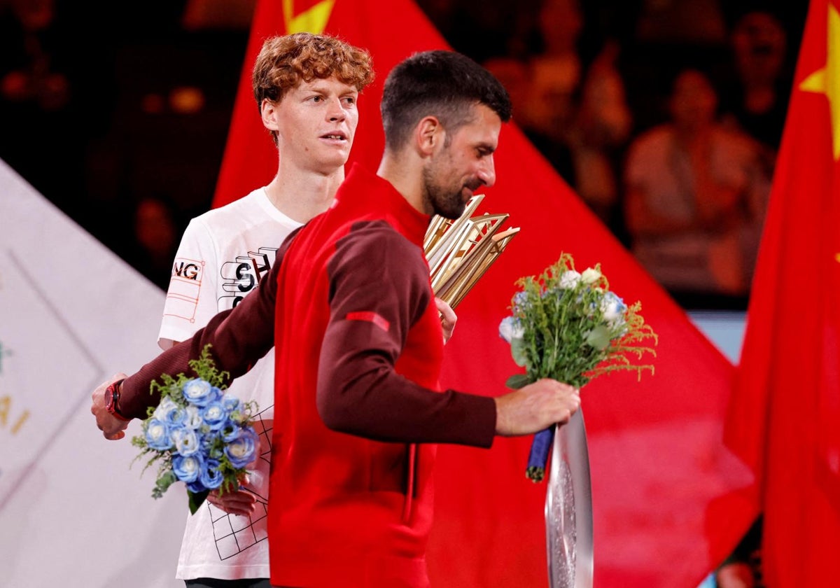 Sinner y Djokovic, en el Masters de Shanghái