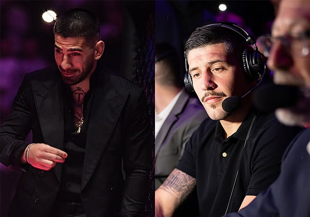 Ilia Topuria y Joel Álvarez en el evento de Bilbao