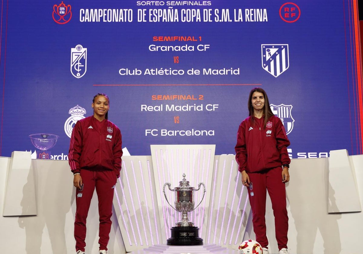 Vicky López y Alba Redondo, tras el sorteo de las semifinales de la Copa de la Reina