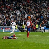 Del cabezazo de Ramos al palo de Juanfran: los derbis madrileños en Europa