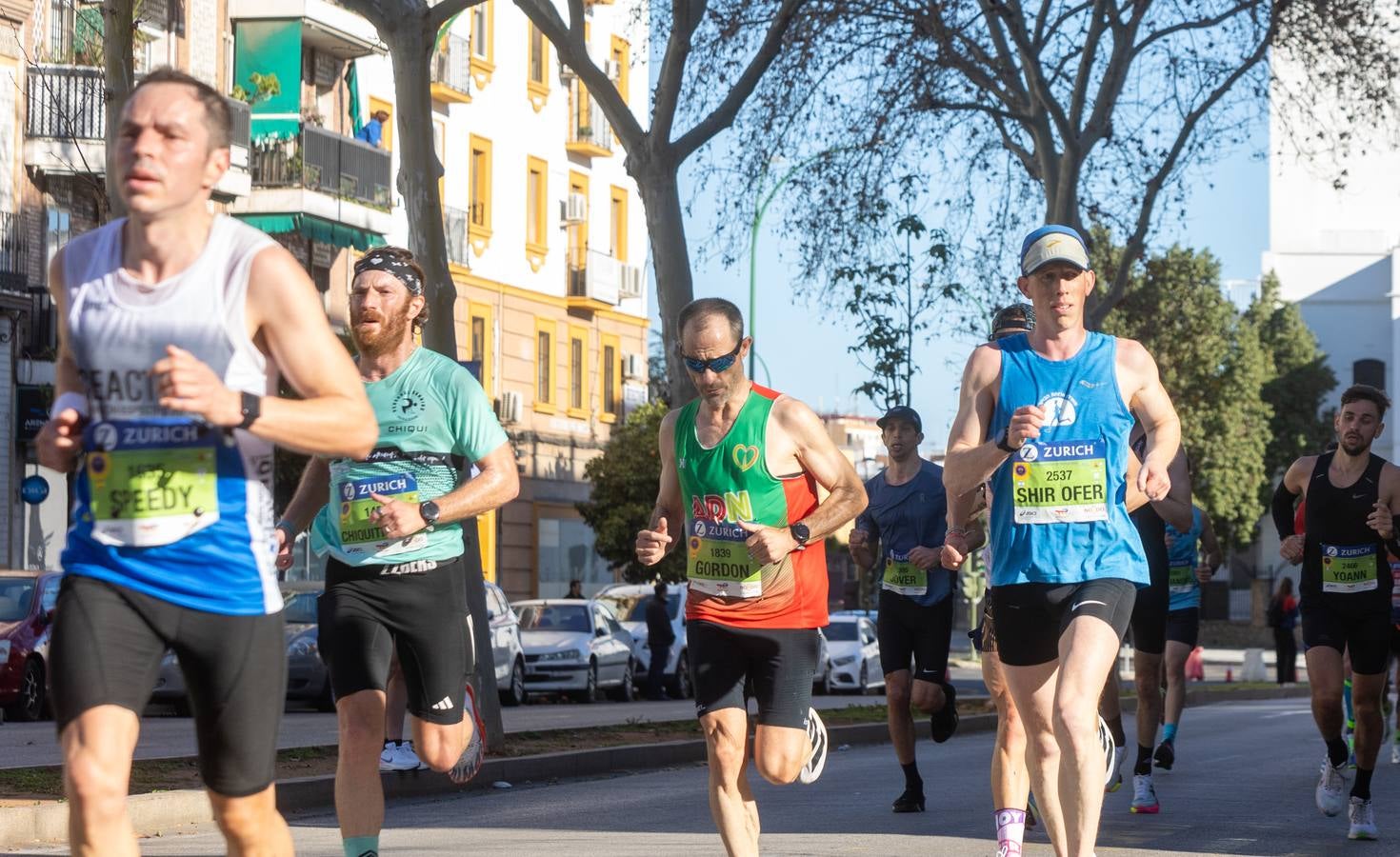 La maratón recorrió alguno de los principales barrios de la capital hispalense