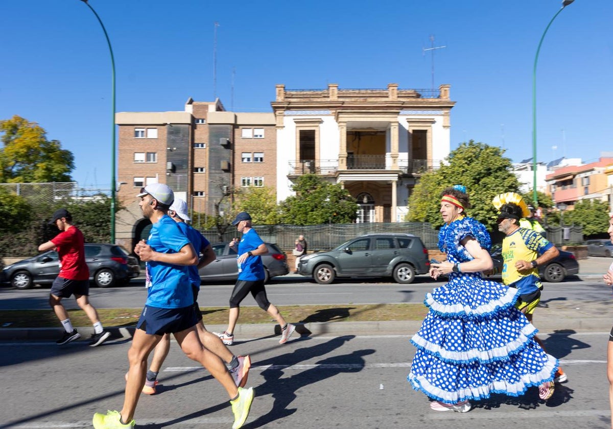 Durante la prueba se han visto algunas estampas curiosas con algunos corredores