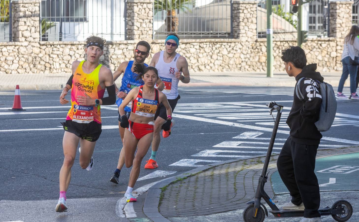 Durante la prueba se han visto algunas estampas curiosas con algunos corredores