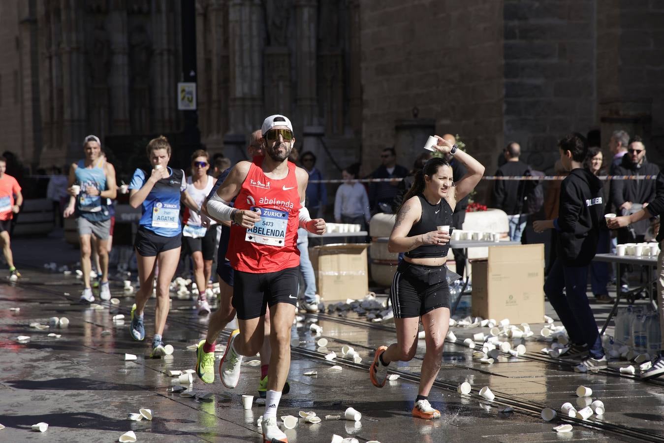 Durante la prueba se han visto algunas estampas curiosas con algunos corredores