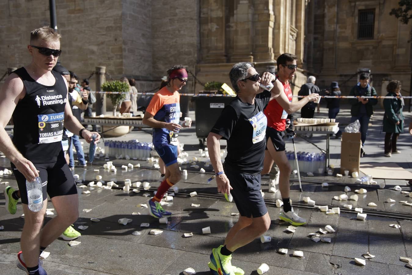 Durante la prueba se han visto algunas estampas curiosas con algunos corredores