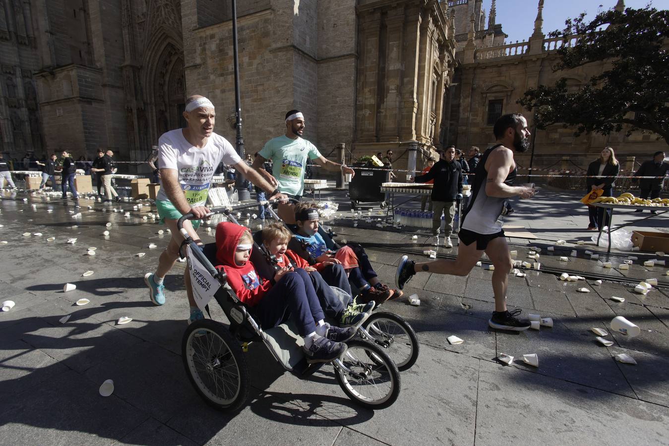 Durante la prueba se han visto algunas estampas curiosas con algunos corredores