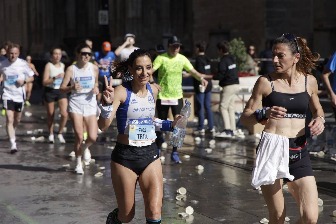 Durante la prueba se han visto algunas estampas curiosas con algunos corredores