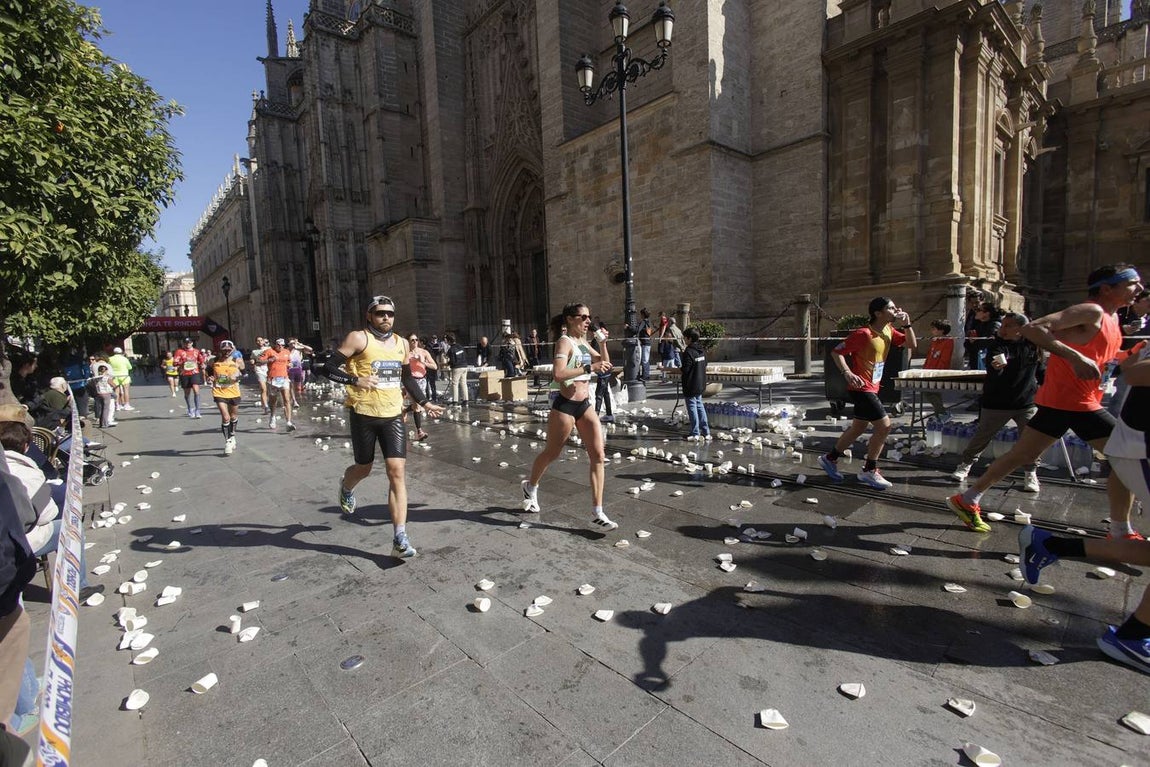 La carrera sevillana ha pasado por lugar emblemáticos de la ciudad como la Torre del Oro o la Plaza de España