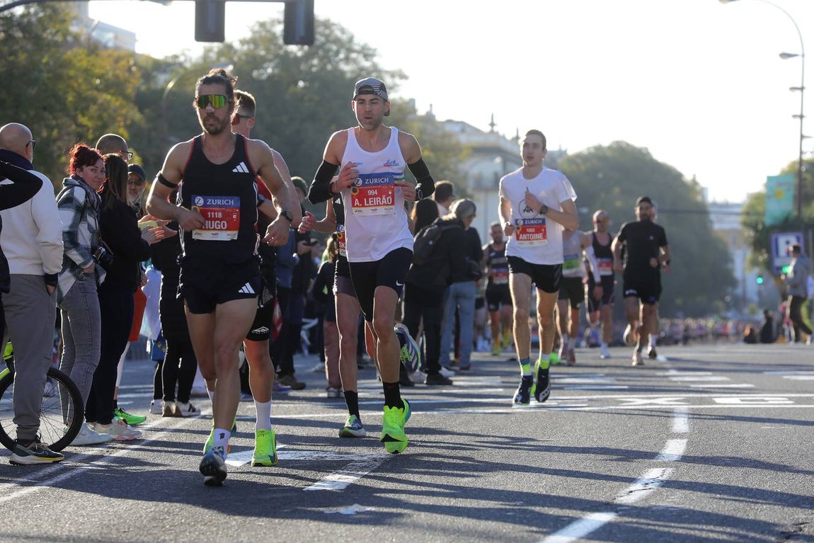 Un total de 14.000 corredores se han dado cita en esta maratón de 2025 en la capital sevillana 