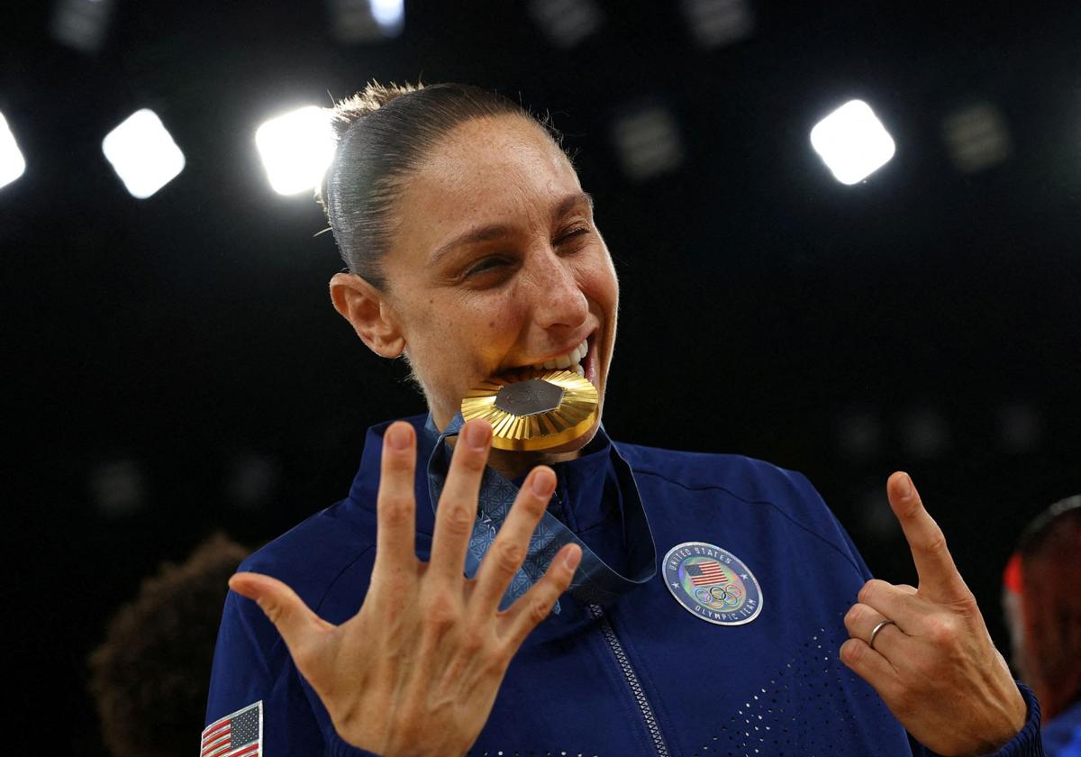 Diana Taurasi, después de ganar su sexta medalla de oro olímpica