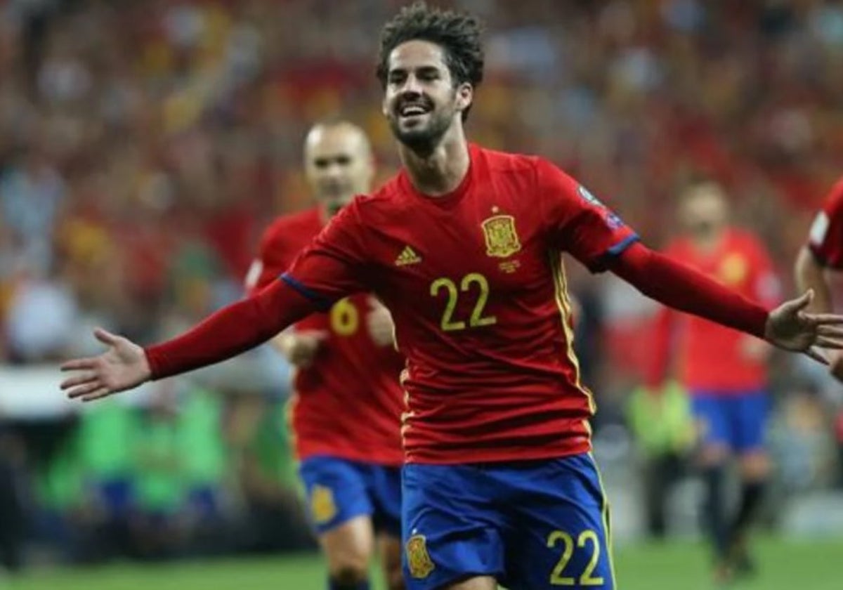 Isco en una imagen de archivo con la selección española