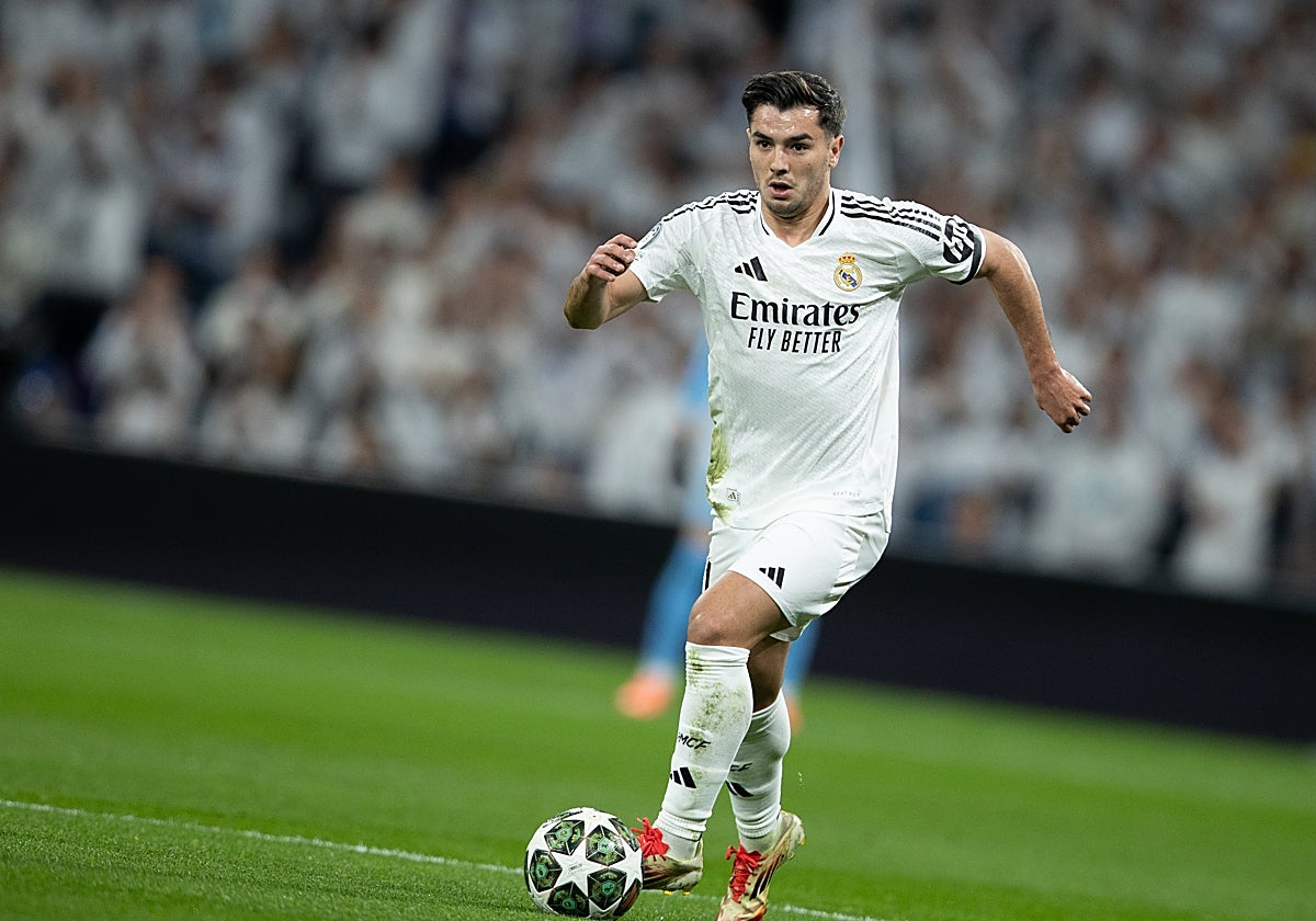 Brahim, durante la ida de octavos de la Champions ante el Atlético