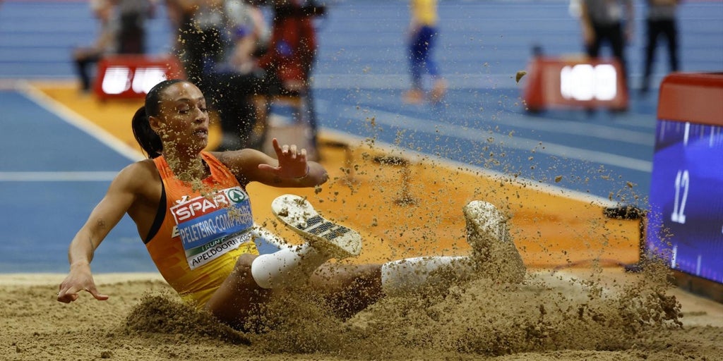 Ana Peleteiro, campeona de Europa de triple salto