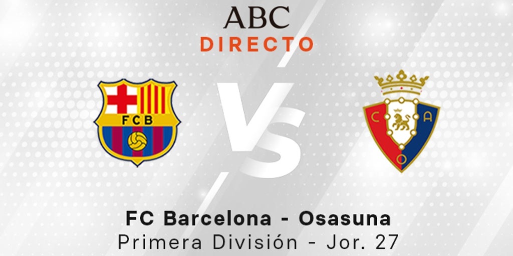 Barcelona - Osasuna, estadísticas del partido