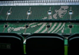 El Betis cambia el lema del Villamarín con motivo de la Semana de la Mujer Bética