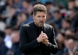 Simeone: «No podemos ponernos a pensar en lo que el árbitro hizo o no, tenemos que jugar mejor»