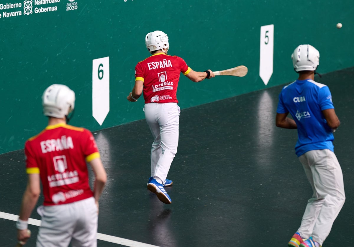 Partido del último campeonato del mundo sub 20 celebrado en Pamplona