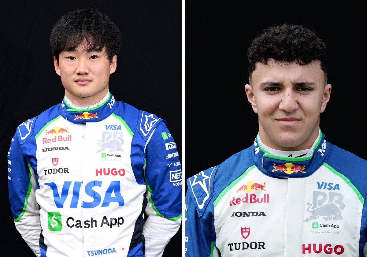 Yuki Tsunoda y Isack Hadjar