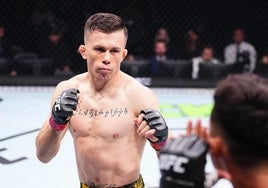 Dani Bárez en su último combate contra Víctor Altamirano